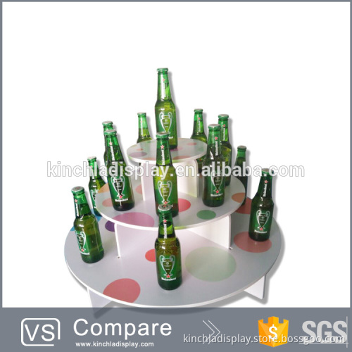 Promotional advertising exhibition floor cardboard display stand for trade show